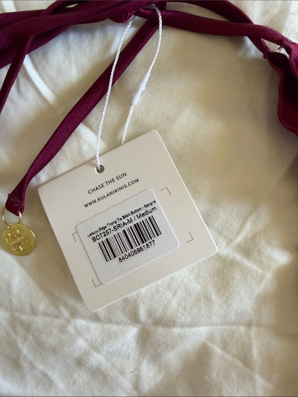 Kulani Kinis Sangria Set NWT Small top Medium Bottom - Picture 5 of 6